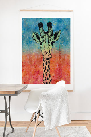Amy Smith Universal Giraffe Art Print And Hanger