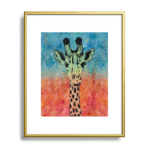 Amy Smith Universal Giraffe Metal Framed Art Print