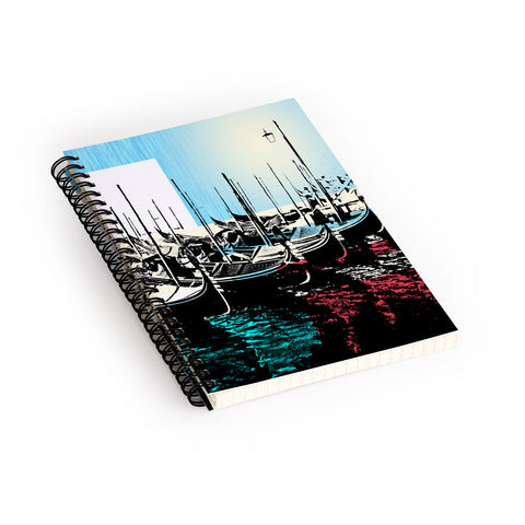 Amy Smith Venice Gondolas Spiral Notebook