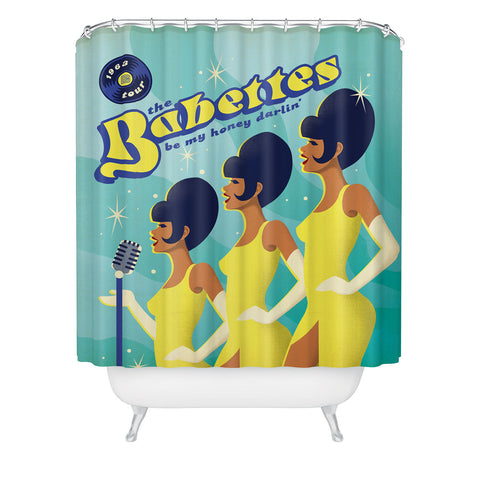 Anderson Design Group 1960s Babettes Shower Curtain