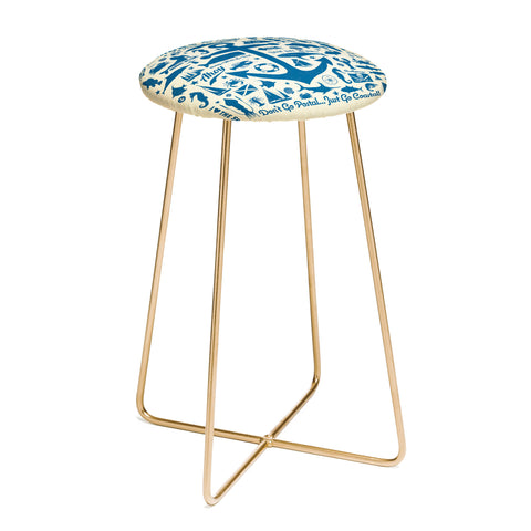 Anderson Design Group Anchors Aweigh Counter Stool