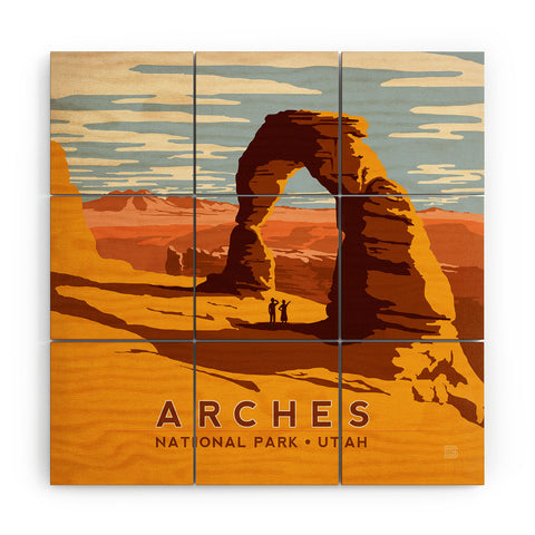 Anderson Design Group Arches Wood Wall Mural