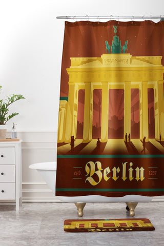 Anderson Design Group Berlin Shower Curtain And Mat