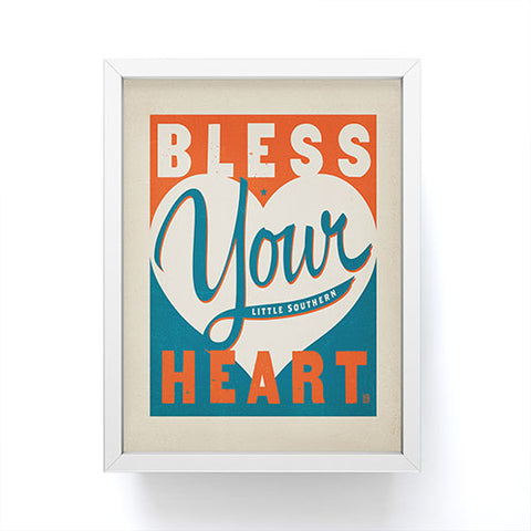 Anderson Design Group Bless Your Heart Framed Mini Art Print