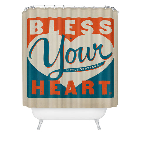 Anderson Design Group Bless Your Heart Shower Curtain