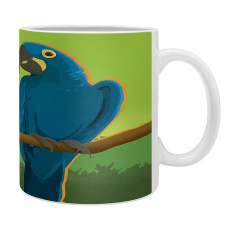Anderson Design Group Blue Maccaw Parrots Coffee Mug