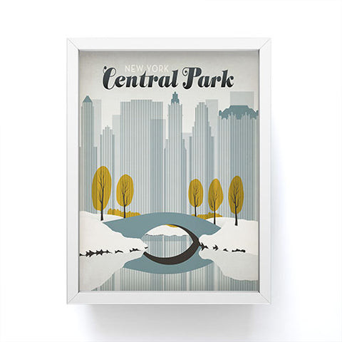 Anderson Design Group Central Park Snow Framed Mini Art Print
