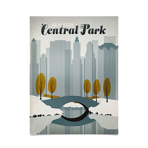 Anderson Design Group Central Park Snow Poster