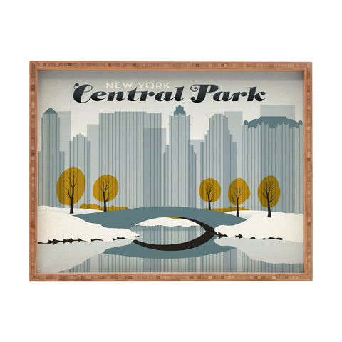 Anderson Design Group Central Park Snow Rectangular Tray