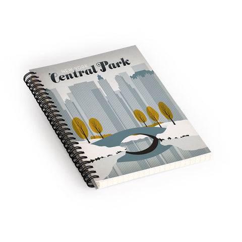 Anderson Design Group Central Park Snow Spiral Notebook