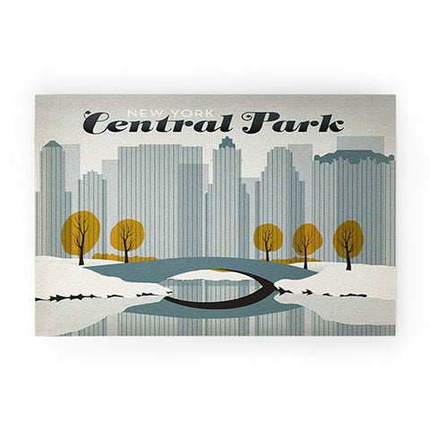 Anderson Design Group Central Park Snow Welcome Mat