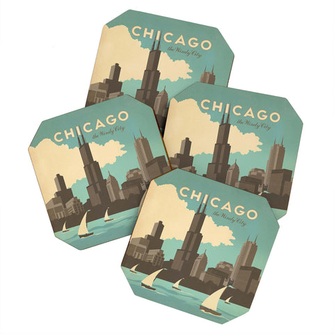 Anderson Design Group Chicago Coaster Set