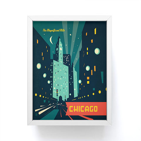 Anderson Design Group Chicago Mag Mile Framed Mini Art Print
