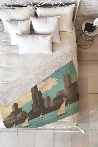 Anderson Design Group Chicago Fleece Throw Blanket