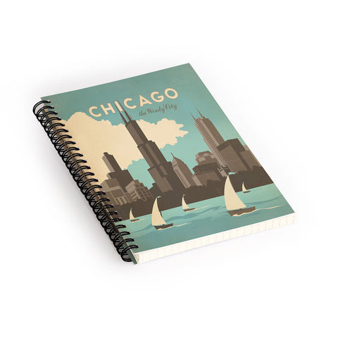 Anderson Design Group Chicago Spiral Notebook
