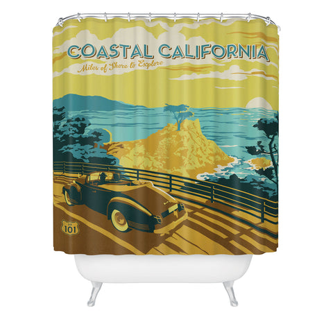 Anderson Design Group Coastal California Shower Curtain