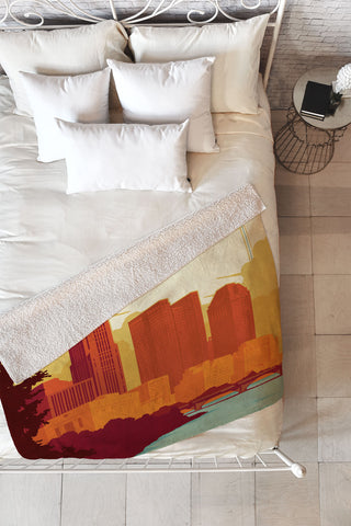 Anderson Design Group Columbus Ohio Fleece Throw Blanket