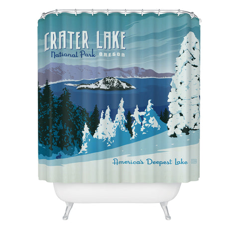 Anderson Design Group Crater Lake National Park Shower Curtain