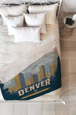 Anderson Design Group Denver 1 Fleece Throw Blanket