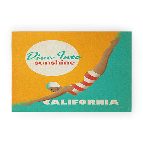 Anderson Design Group Dive California Welcome Mat