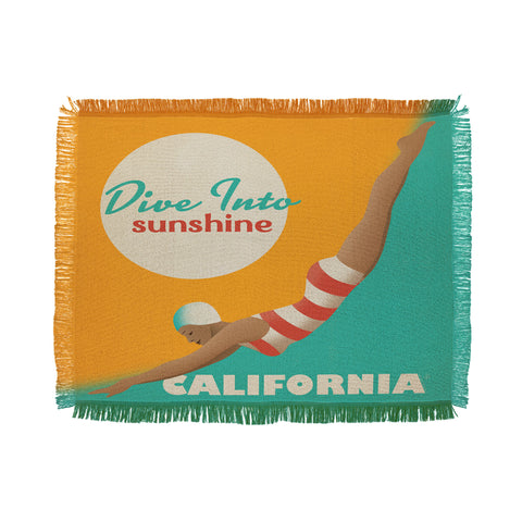 Anderson Design Group Dive California Throw Blanket