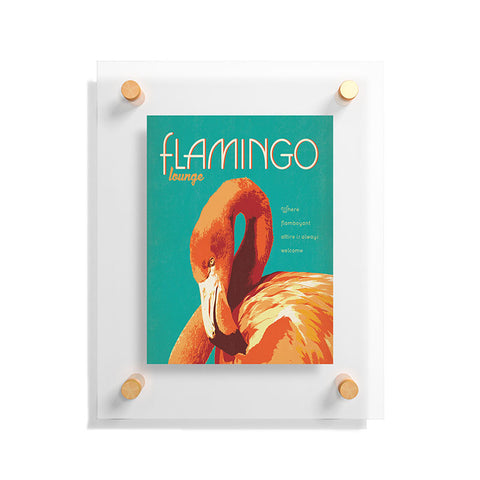 Anderson Design Group Flamingo Lounge Floating Acrylic Print