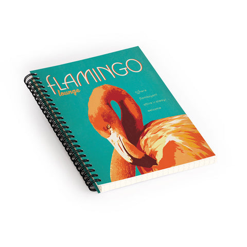 Anderson Design Group Flamingo Lounge Spiral Notebook