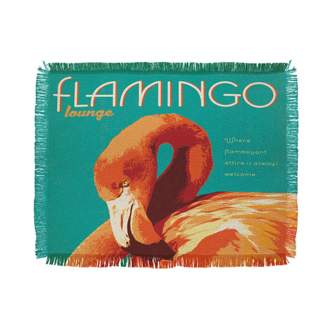 Anderson Design Group Flamingo Lounge Throw Blanket
