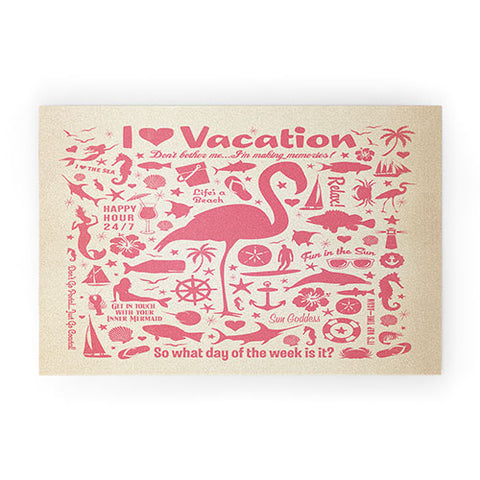 Anderson Design Group Flamingo Pattern Welcome Mat