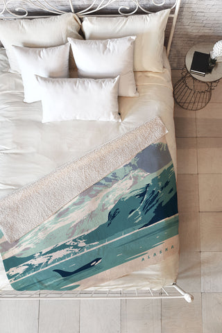 Anderson Design Group Glacier Bay Fleece Throw Blanket