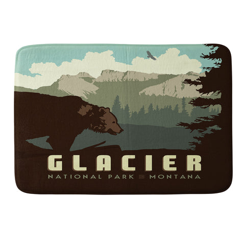 Anderson Design Group Glacier National Park Memory Foam Bath Mat