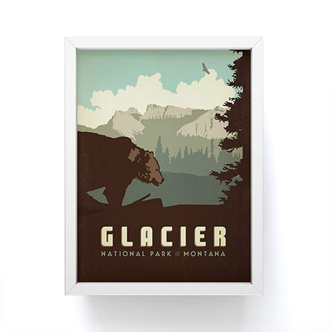 Anderson Design Group Glacier National Park Framed Mini Art Print