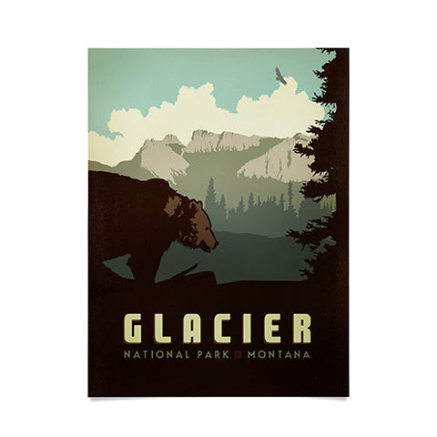 Anderson Design Group Glacier National Park Poster