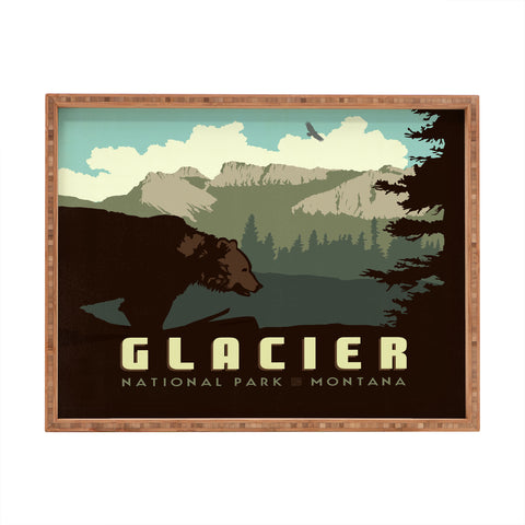 Anderson Design Group Glacier National Park Rectangular Tray