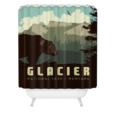 Anderson Design Group Glacier National Park Shower Curtain