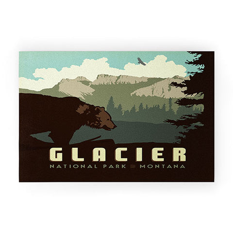 Anderson Design Group Glacier National Park Welcome Mat
