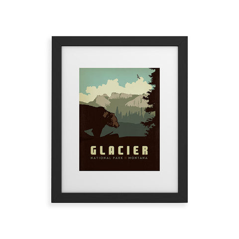 Anderson Design Group Glacier National Park Framed Art Print