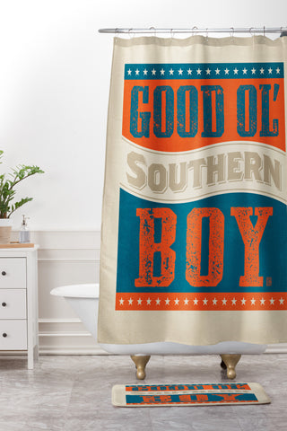 Anderson Design Group Good Ol Boy Shower Curtain And Mat