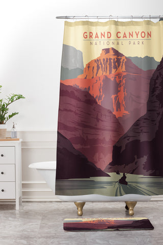 Anderson Design Group Grand Canyon National Park Shower Curtain And Mat