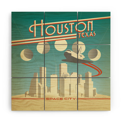 Anderson Design Group Houston Wood Wall Mural