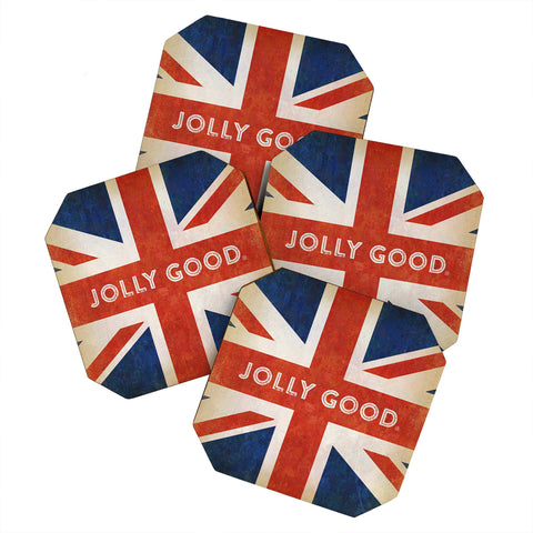 Anderson Design Group Jolly Good British Flag Coaster Set