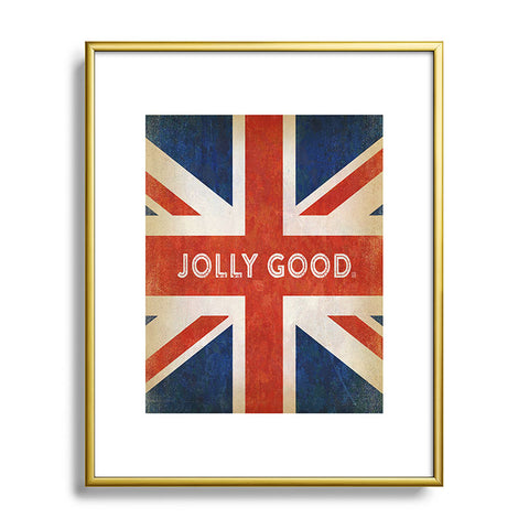 Anderson Design Group Jolly Good British Flag Metal Framed Art Print