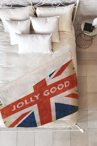 Anderson Design Group Jolly Good British Flag Fleece Throw Blanket
