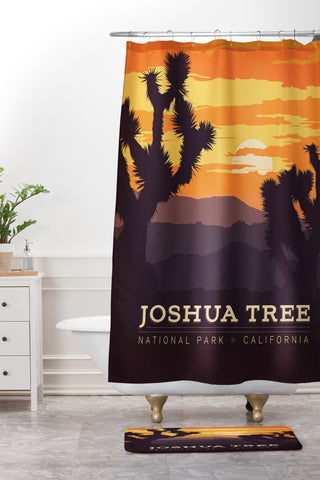 Anderson Design Group Joshua Tree Shower Curtain And Mat