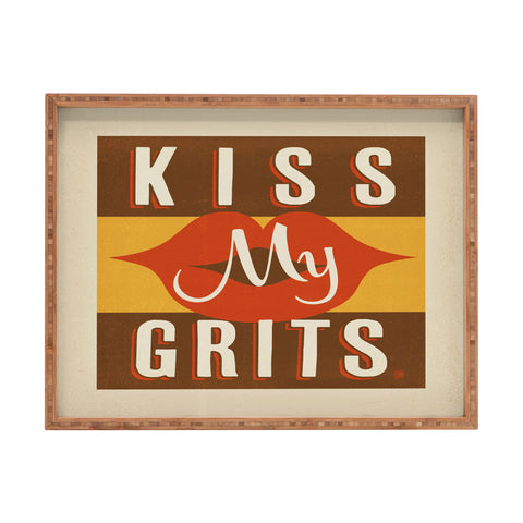 Anderson Design Group Kiss My Grits Rectangular Tray