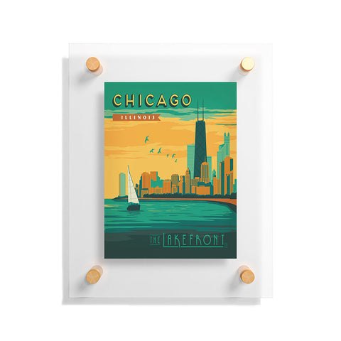 Anderson Design Group Lakefront Chicago Floating Acrylic Print