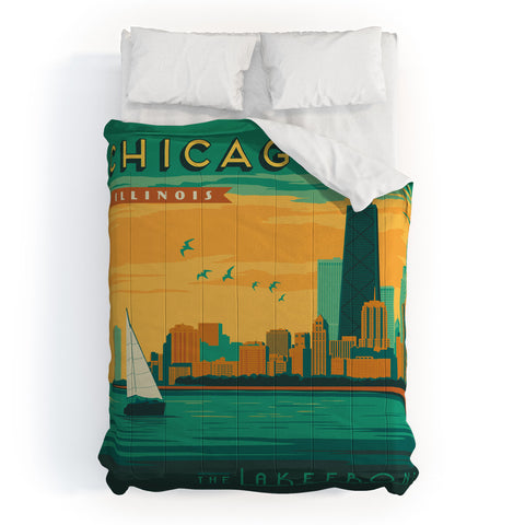Anderson Design Group Lakefront Chicago Comforter