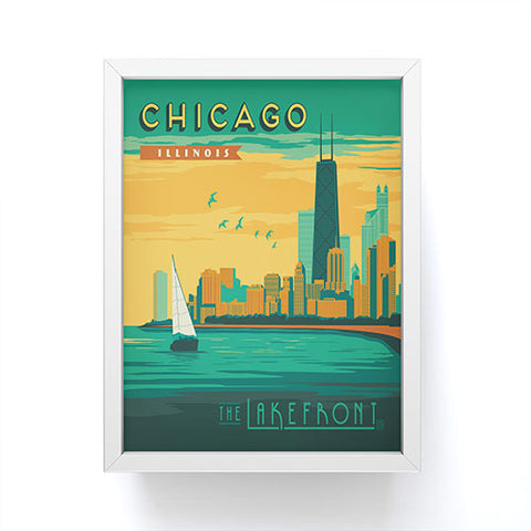 Anderson Design Group Lakefront Chicago Framed Mini Art Print
