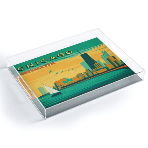 Anderson Design Group Lakefront Chicago Acrylic Tray