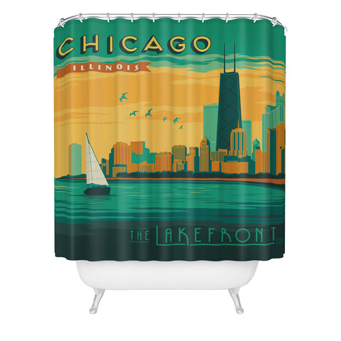 Anderson Design Group Lakefront Chicago Shower Curtain